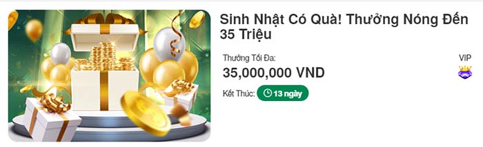 Thông tin chương trình khuyến mãi nhân dịp sinh nhật V9bet